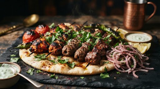 Lavish Afghan Mixed Kabab Platter