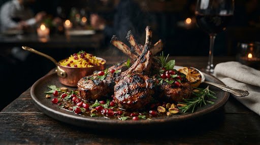 Gourmet Afghan grilled lamb chops